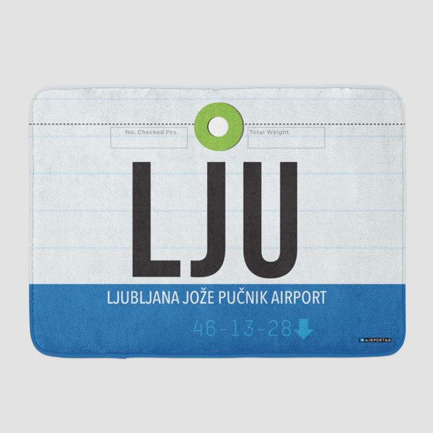 LJU - Bath Mat - Airportag