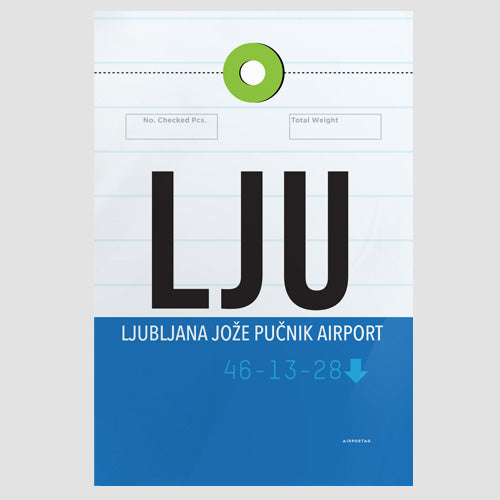 LJU - Poster - Airportag