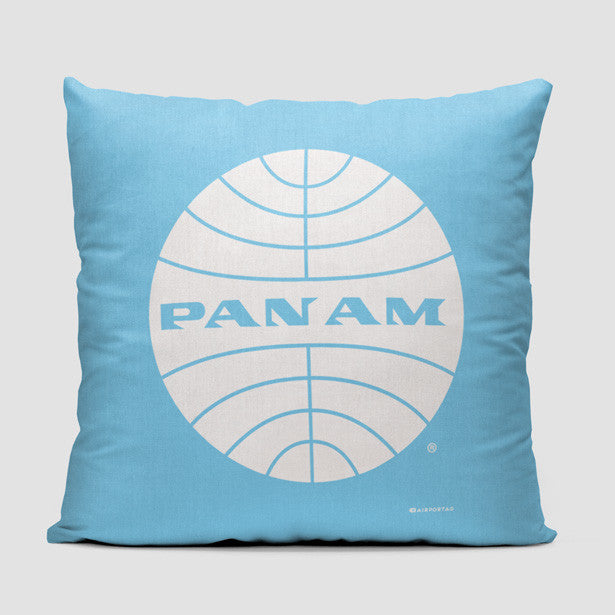 Pan Am Logo - Throw Pillow - Airportag