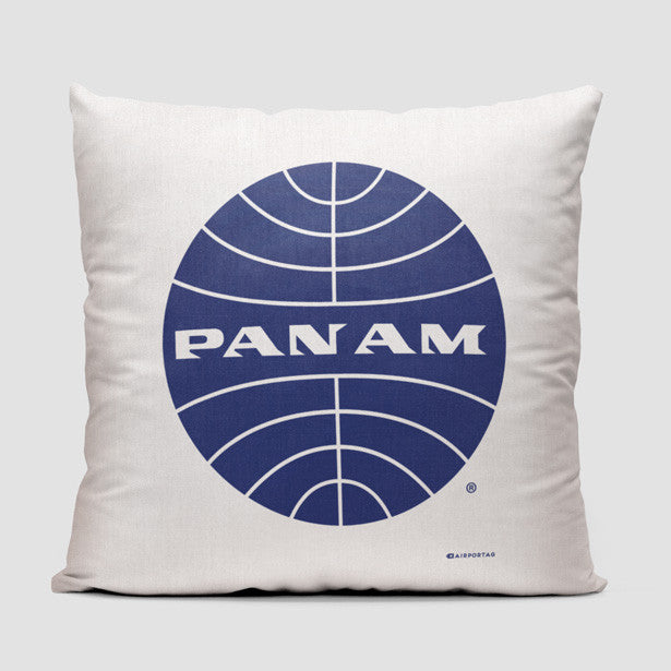 Pan Am Logo - Throw Pillow - Airportag