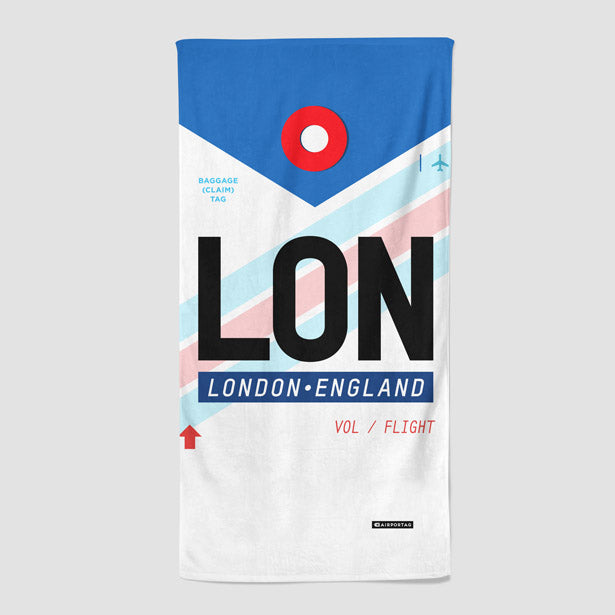LON - Beach Towel - Airportag