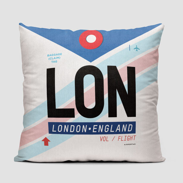 LON - Throw Pillow - Airportag