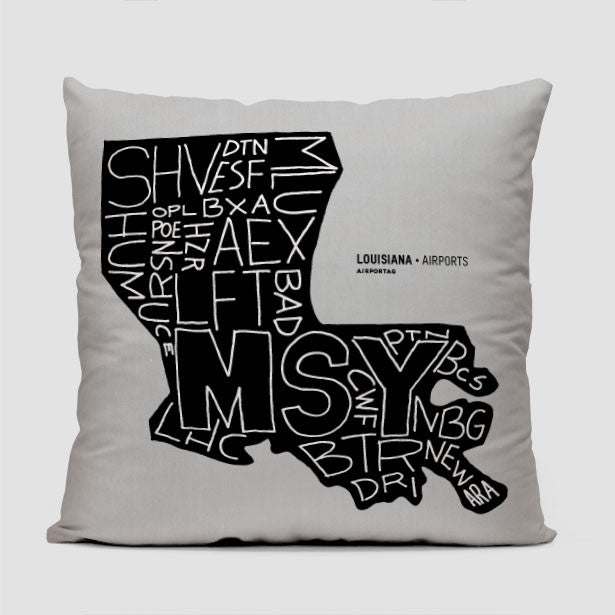 Louisiana - Throw Pillow - Airportag