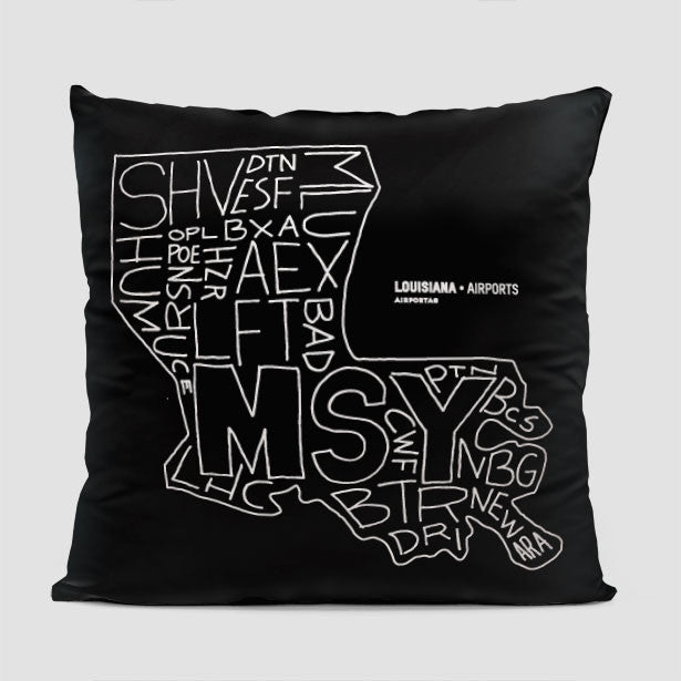 Louisiana - Throw Pillow - Airportag