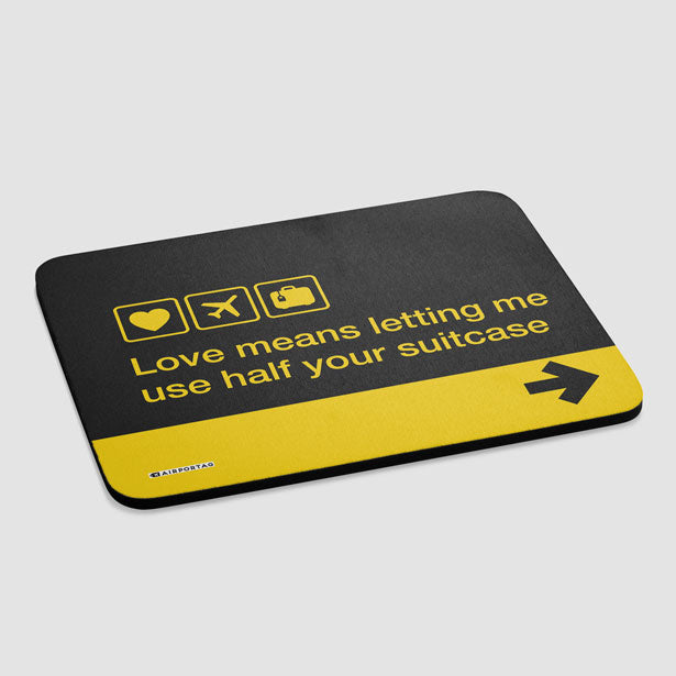 Love means ... - Mousepad - Airportag