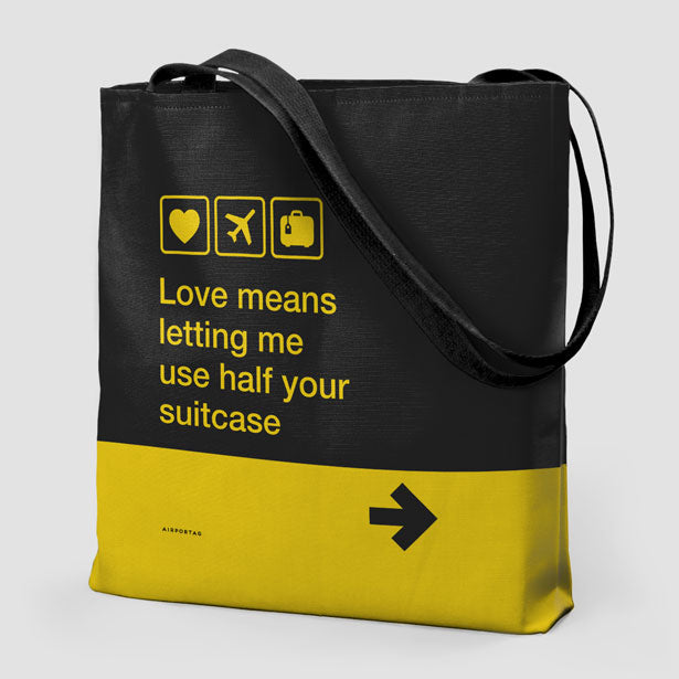 Love means ... - Tote Bag - Airportag
