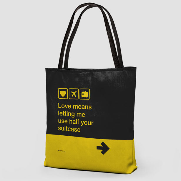 Love means ... - Tote Bag - Airportag