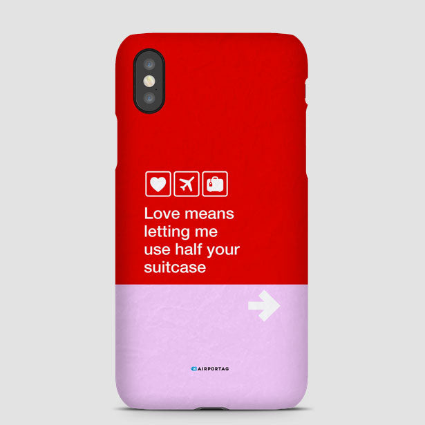 Love means ... - Phone Case - Airportag