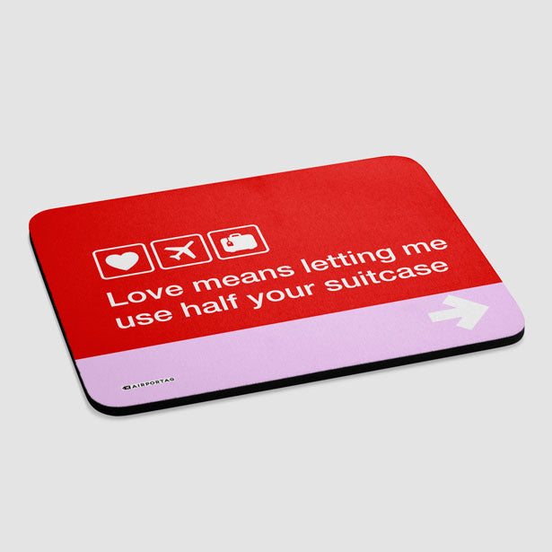 Love means ... - Mousepad - Airportag