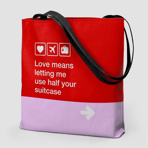 Love means ... - Tote Bag - Airportag