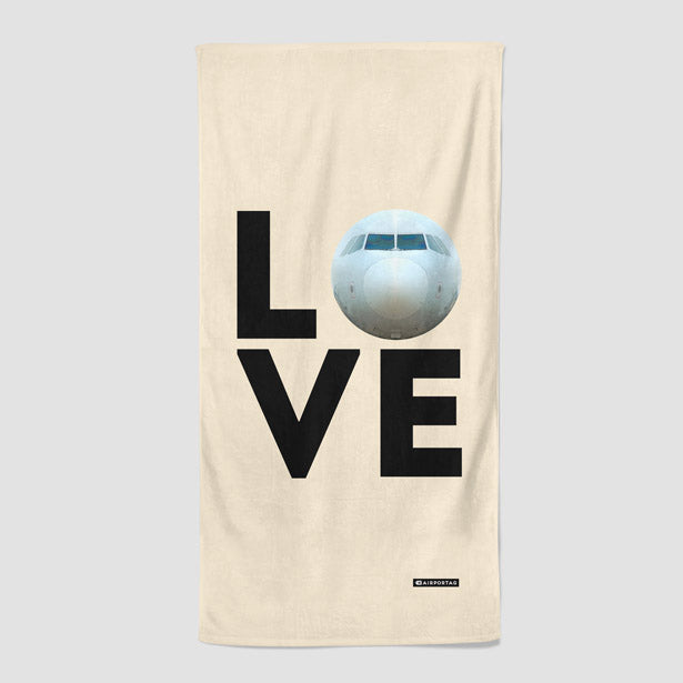 Love Plane - Beach Towel - Airportag