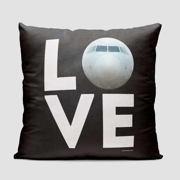 Love Plane - Throw Pillow - Airportag