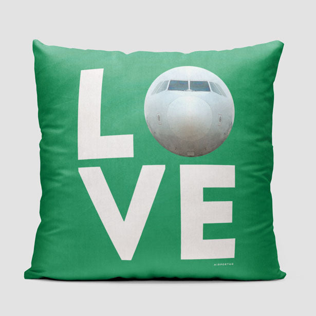 Love Plane - Throw Pillow - Airportag