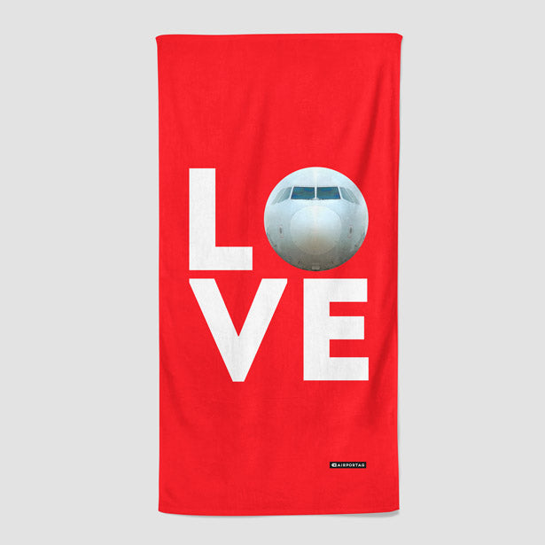 Love Plane - Beach Towel - Airportag