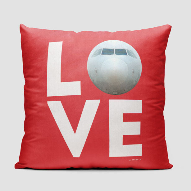 Love Plane - Throw Pillow - Airportag