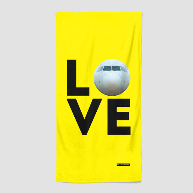 Love Plane - Beach Towel - Airportag