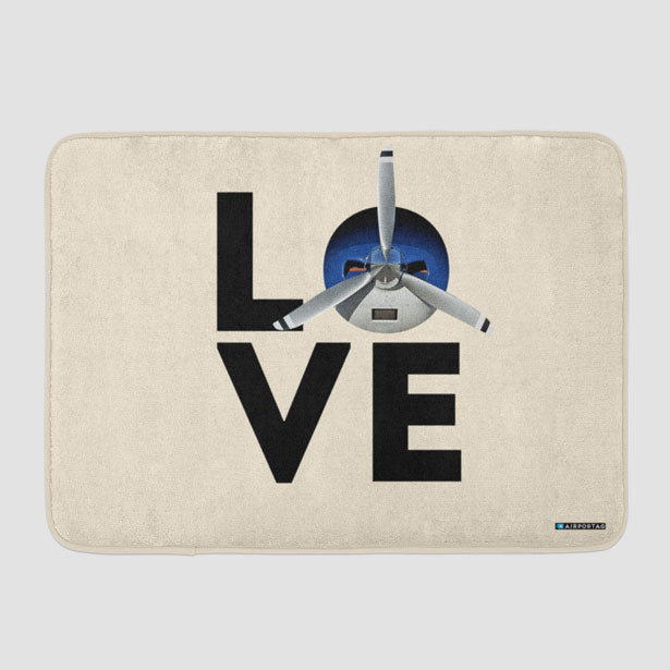Love Propeller - Bath Mat - Airportag