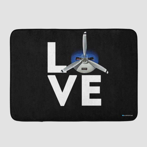 Love Propeller - Bath Mat - Airportag
