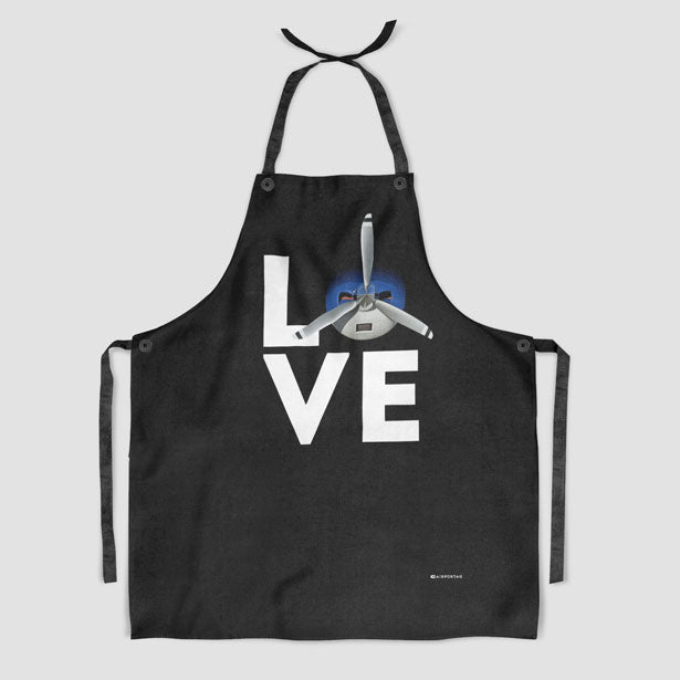 Love Propeller - Kitchen Apron - Airportag