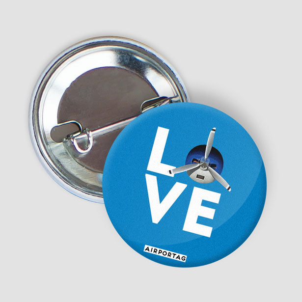 Love Propeller - Button - Airportag