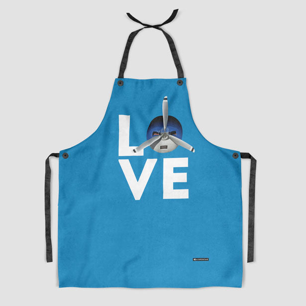 Love Propeller - Kitchen Apron - Airportag