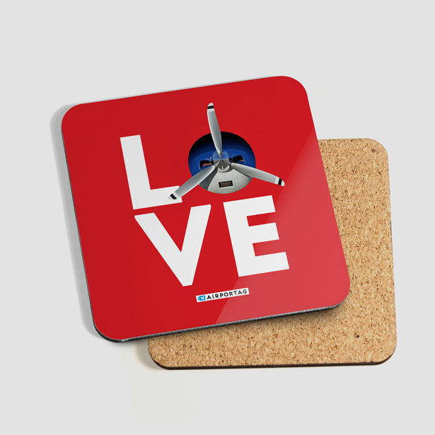 Love Propeller - Coaster - Airportag