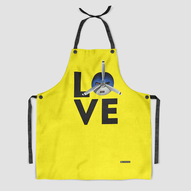 Love Propeller - Kitchen Apron - Airportag