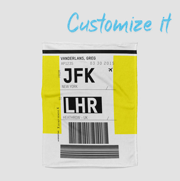 Luggage Ticket - Blanket airportag.myshopify.com