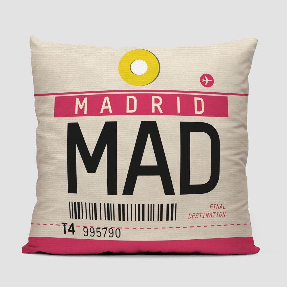 MAD - Throw Pillow - Airportag