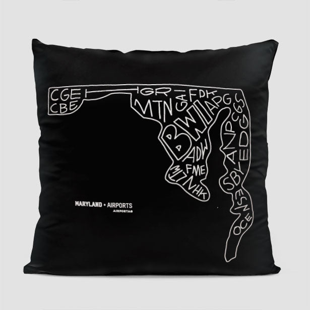 Maryland - Throw Pillow - Airportag