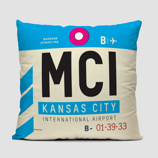 MCI - Throw Pillow - Airportag