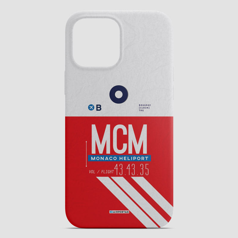 Airport Code Phone Case - IATA code MCM Mobile Cover