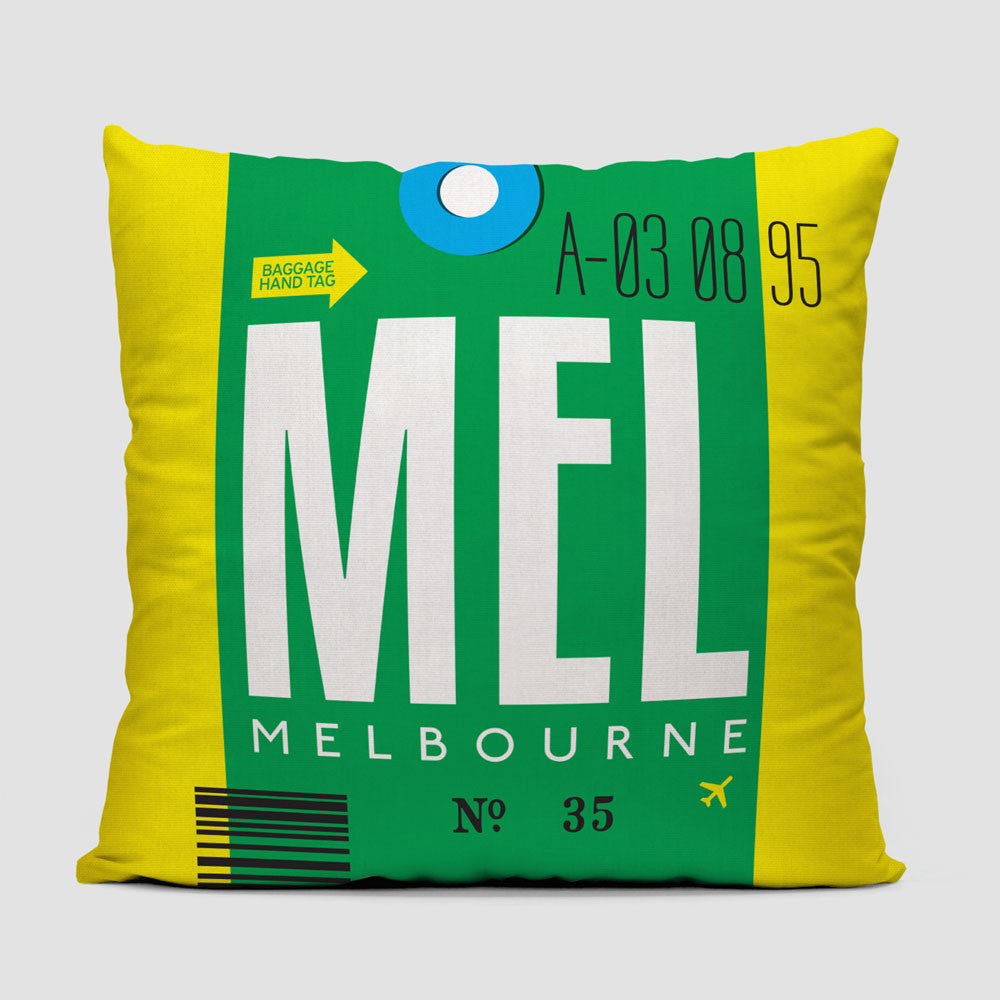 MEL - Throw Pillow - Airportag