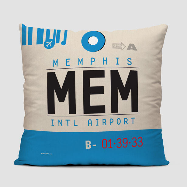 MEM - Throw Pillow - Airportag