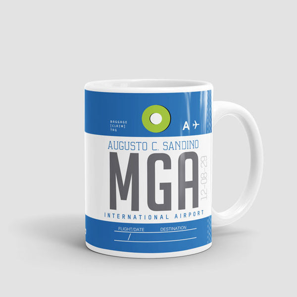 Coffee Mug MGA Augusto C. Sandino Intl Airport Managua, Nicaragua