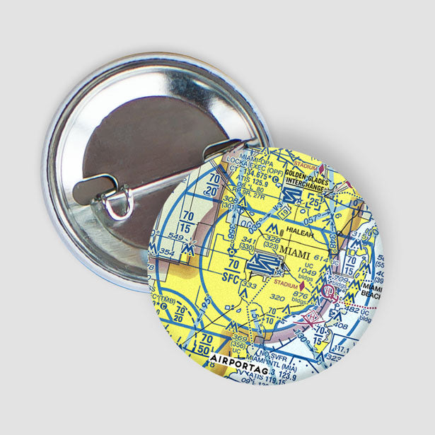 MIA Sectional - Button - Airportag