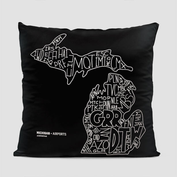 Michigan - Throw Pillow - Airportag