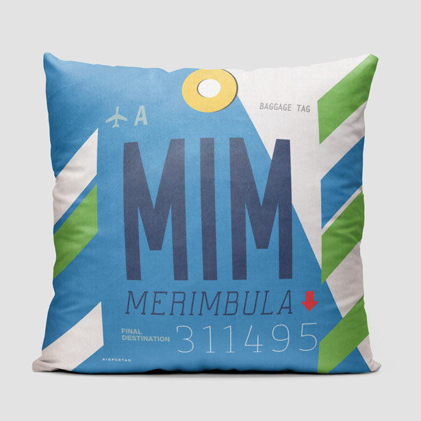 MIM - Throw Pillow - Airportag