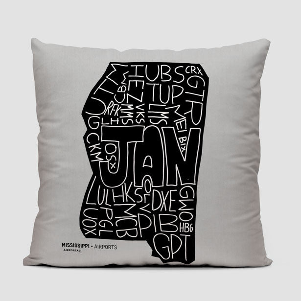 Mississippi - Throw Pillow - Airportag