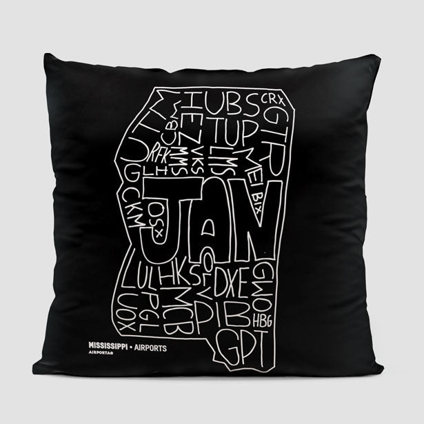 Mississippi - Throw Pillow - Airportag