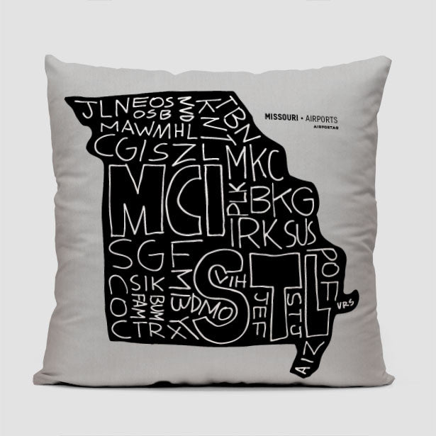 Missouri - Throw Pillow - Airportag