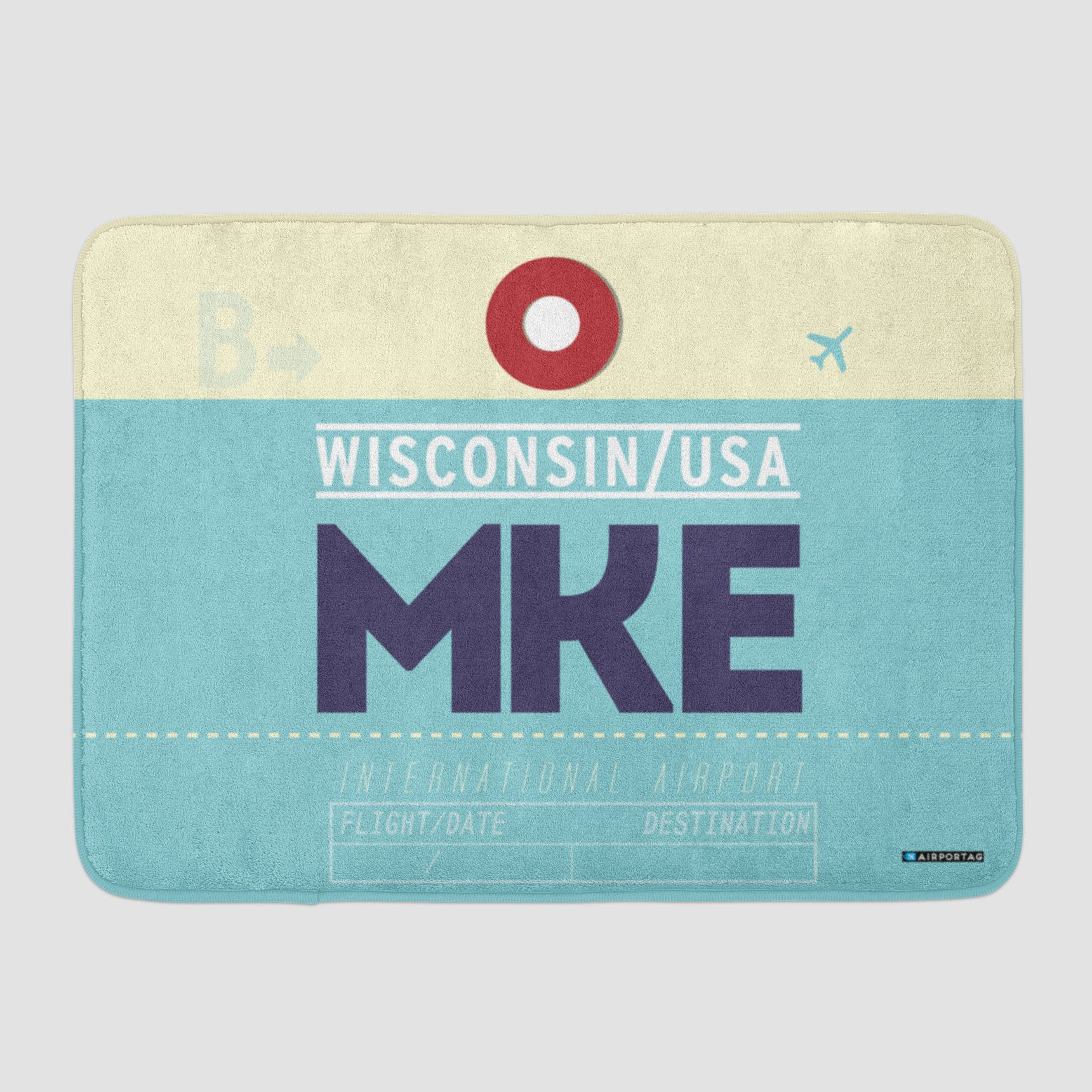 MKE - Bath Mat - Airportag