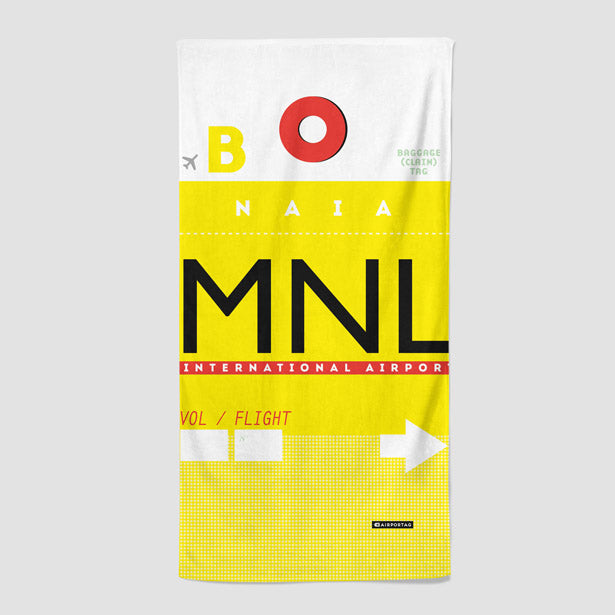 MNL - Beach Towel - Airportag