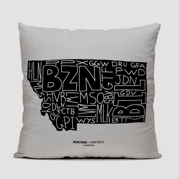 Montana - Throw Pillow - Airportag