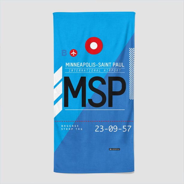 MSP - Beach Towel - Airportag