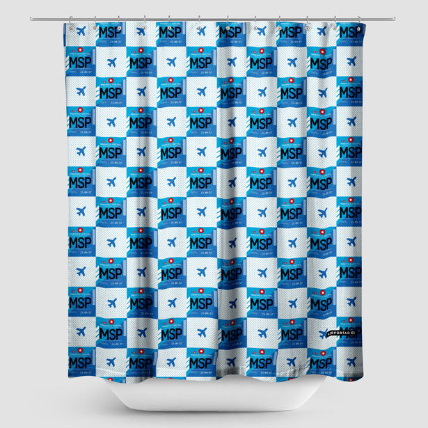 MSP - Shower Curtain - Airportag