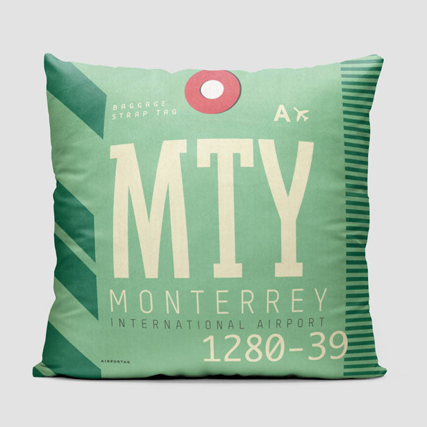 MTY - Throw Pillow - Airportag