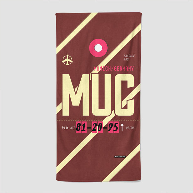 MUC - Beach Towel - Airportag