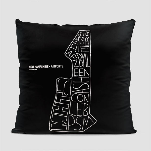 New Hampshire - Throw Pillow - Airportag