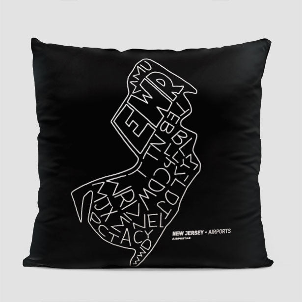 New Jersey - Throw Pillow - Airportag